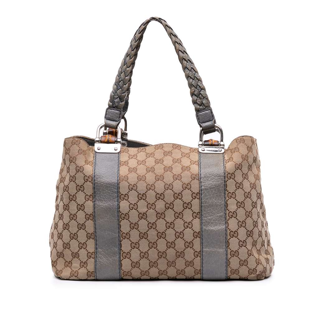 Gucci GG Canvas Bamboo Libeccio Tote