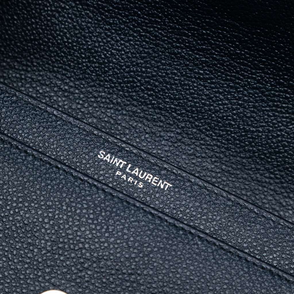 Saint Laurent Small Grained Calfskin Monogram Sunset Crossbody - 5