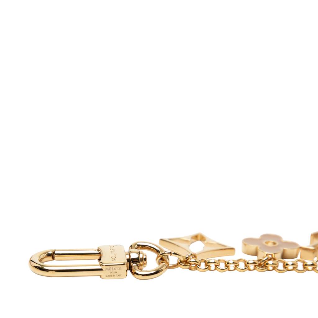 Louis Vuitton Gold Plated Fleur de Monogram Bag Charm - 4
