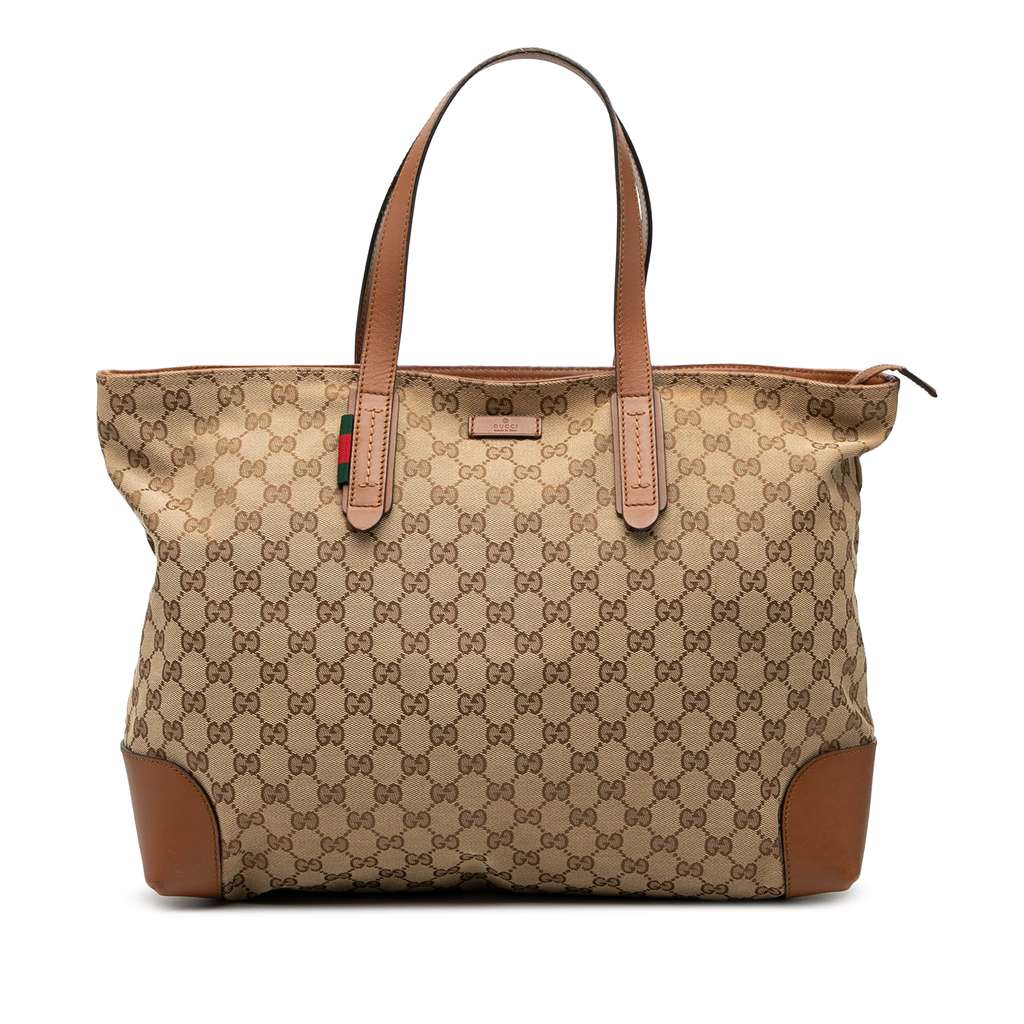 Gucci GG Canvas Web Tote