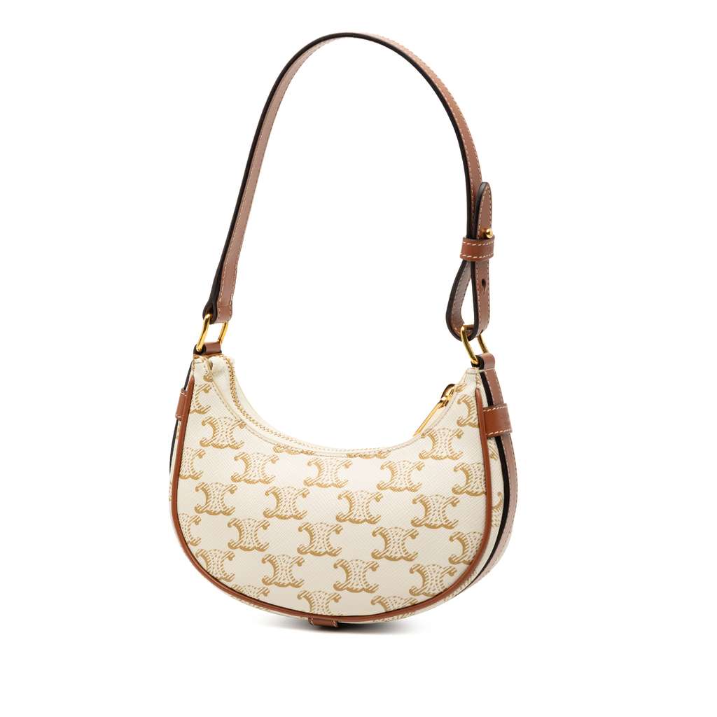 Celine Mini Triomphe Coated Canvas Ava Shoulder Bag - 2