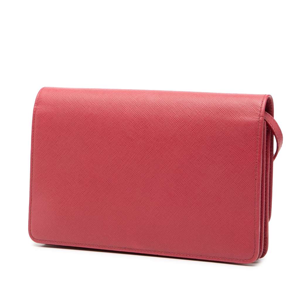 Prada Saffiano Wallet on Strap - 2