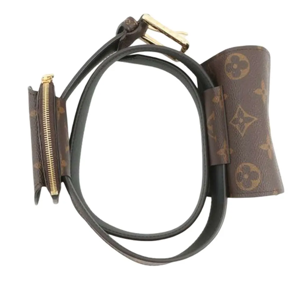Louis Vuitton Monogram Daily Multi Pocket 30mm Belt Brown Very good - Back View
