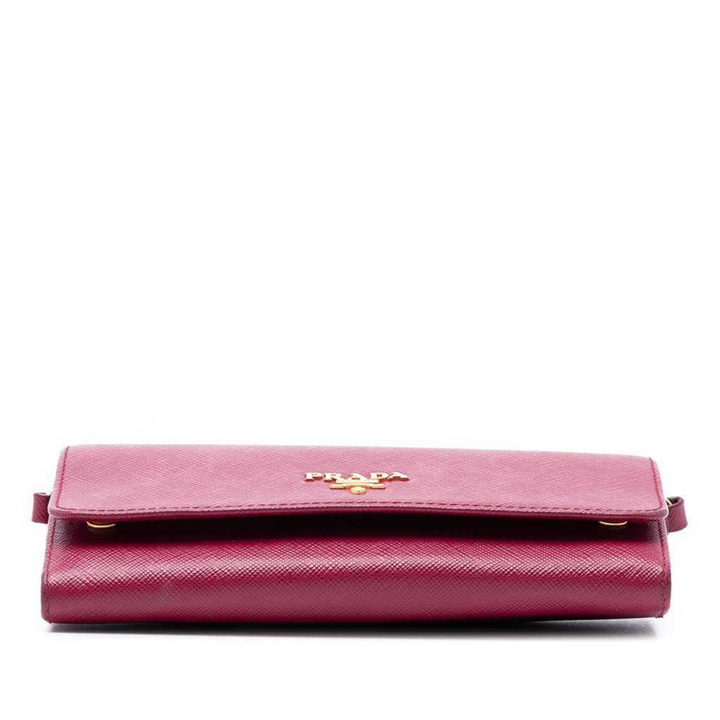 Prada Saffiano Wallet on Strap - 3