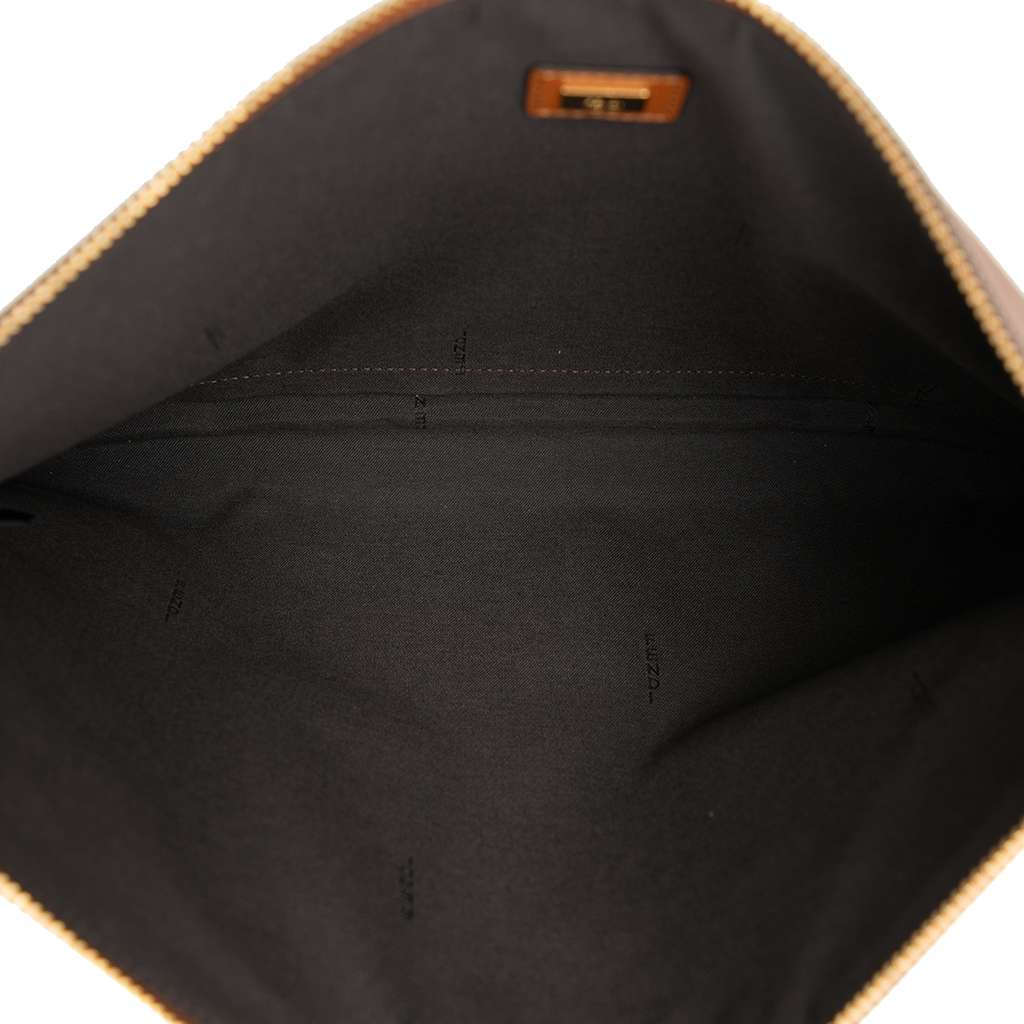 Fendi Leather Logo Flat Pouch - 4