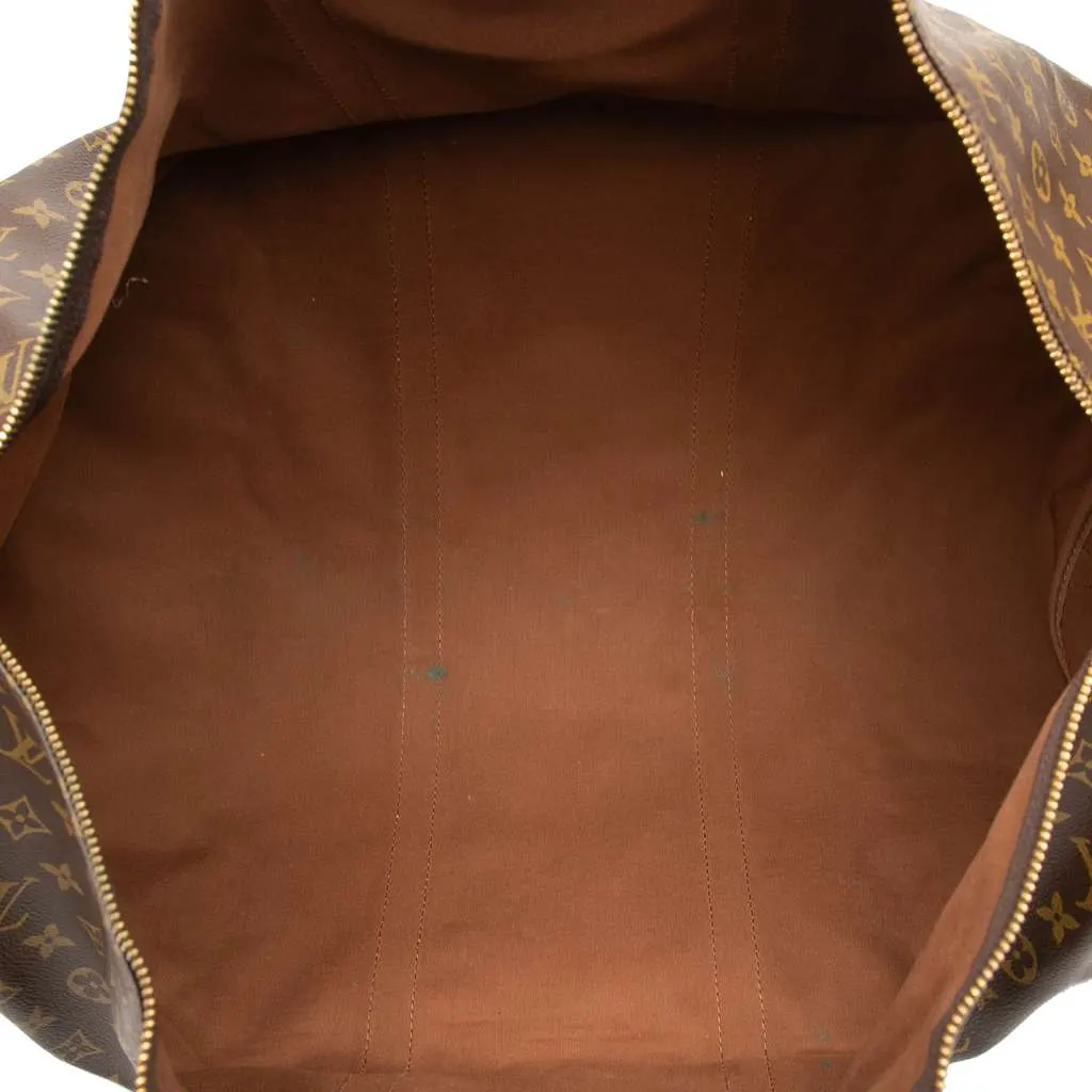 Louis Vuitton Monogram Keepall Bandouliere 60 Brown Good - Model View