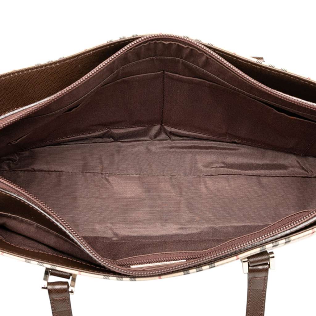 Burberry House Check Canvas Tote - 4