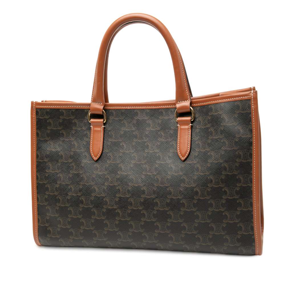 Celine Mini Triomphe Coated Canvas Horizontal Cabas Tote - 2