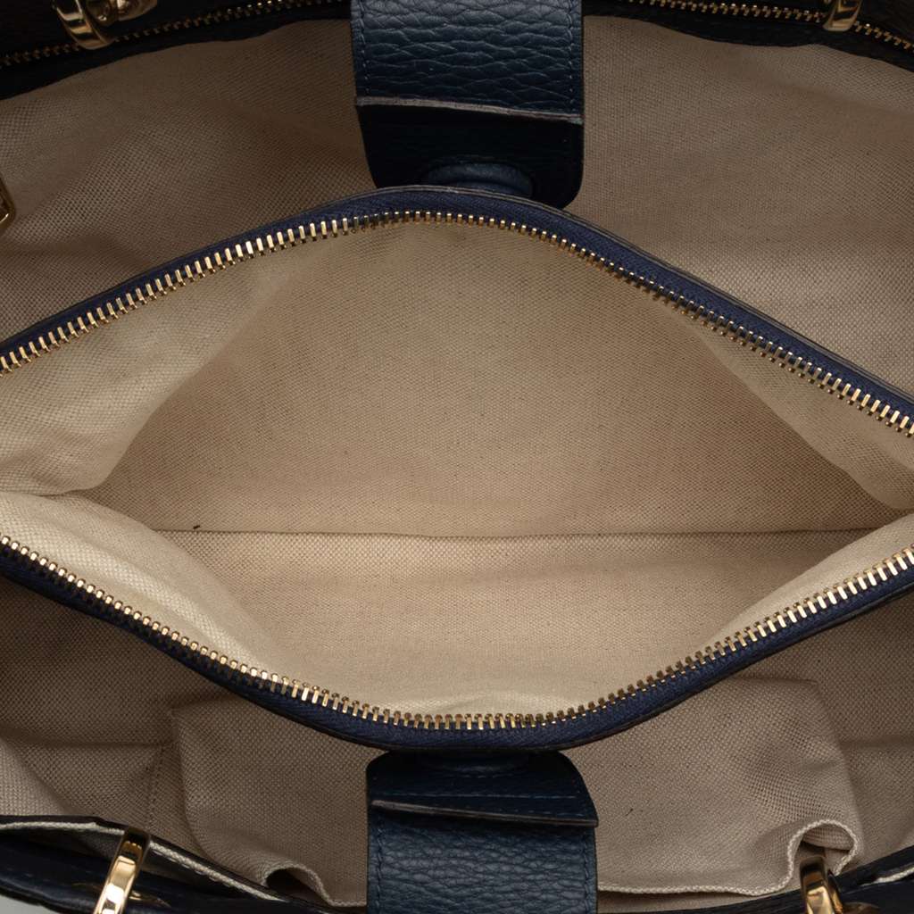 Gucci Medium Calfskin Bamboo Shopper Satchel - 4