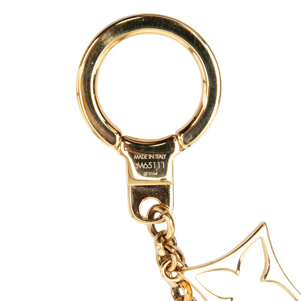 Louis Vuitton Gold Plated Fleur de Monogram Bag Charm - 4