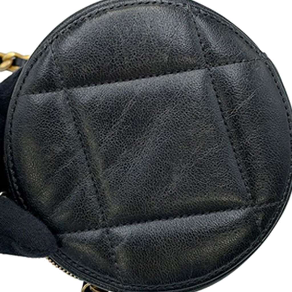 Chanel Lambskin 19 Round Clutch with Chain - 4