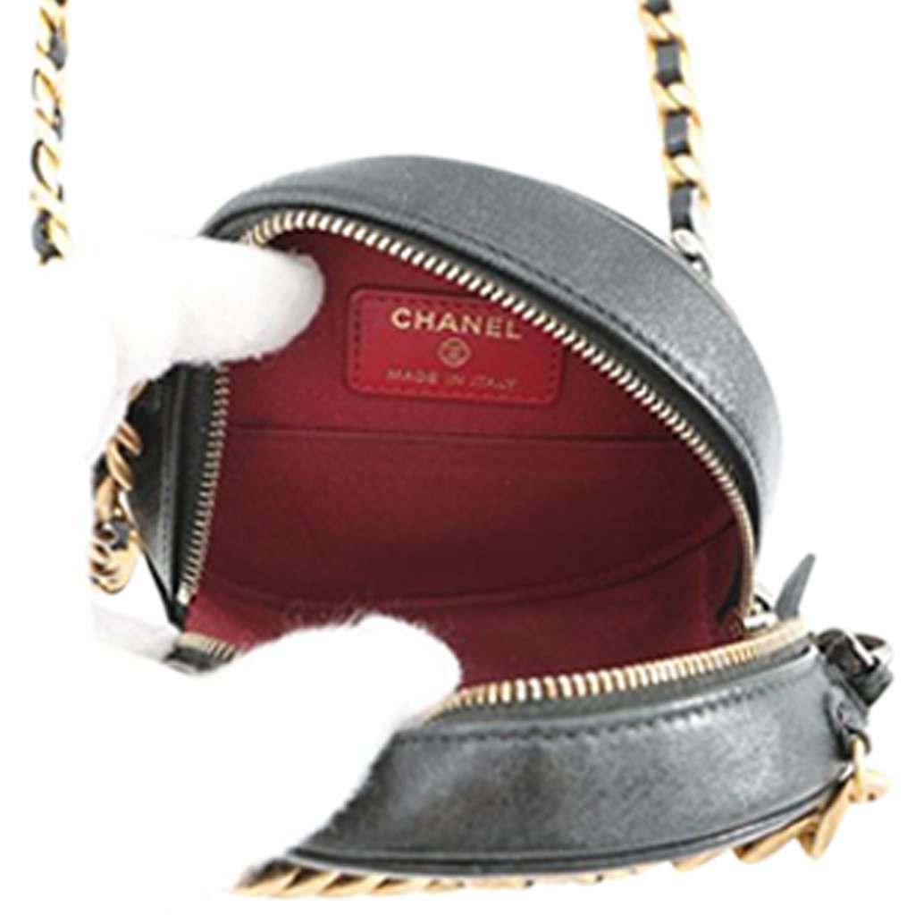 Chanel Lambskin 19 Round Clutch with Chain - 5