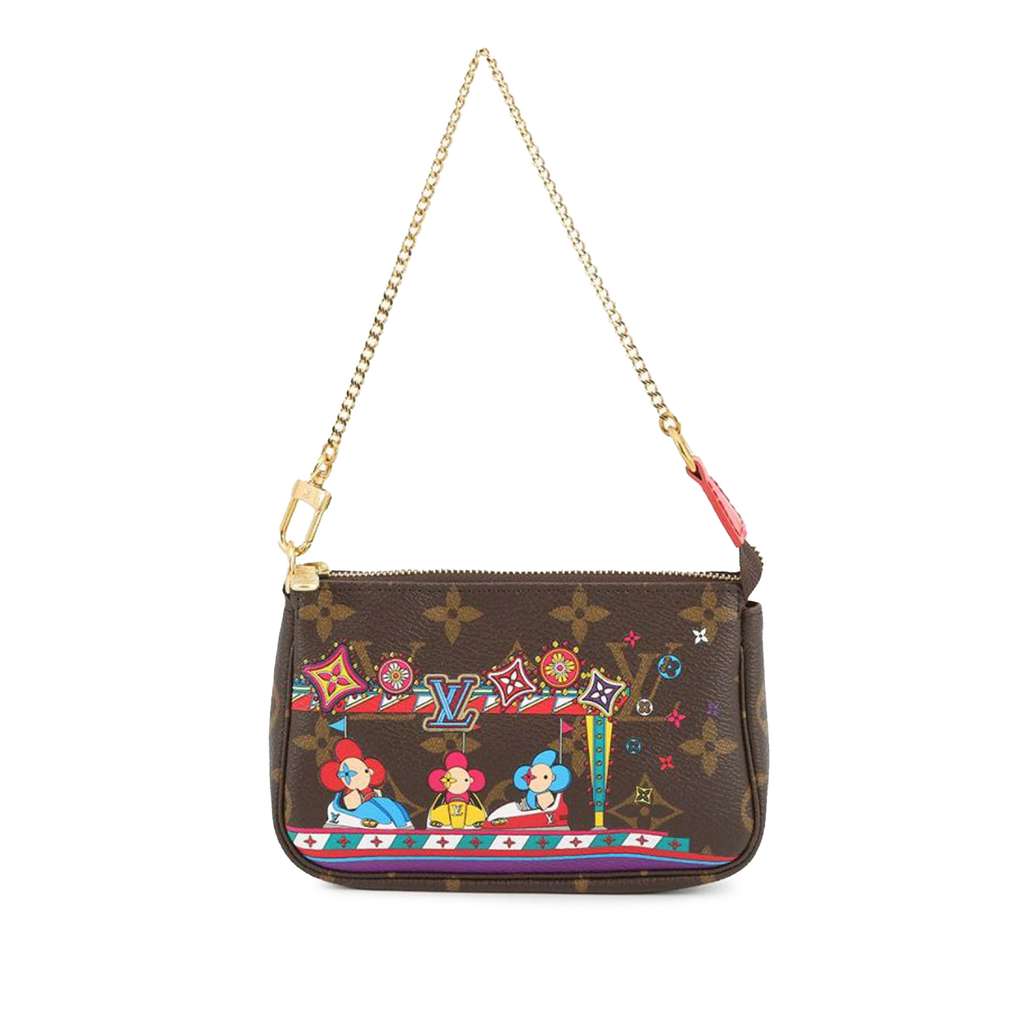 Louis Vuitton Monogram Vivienne Christmas Mini Pochette Accessoires
