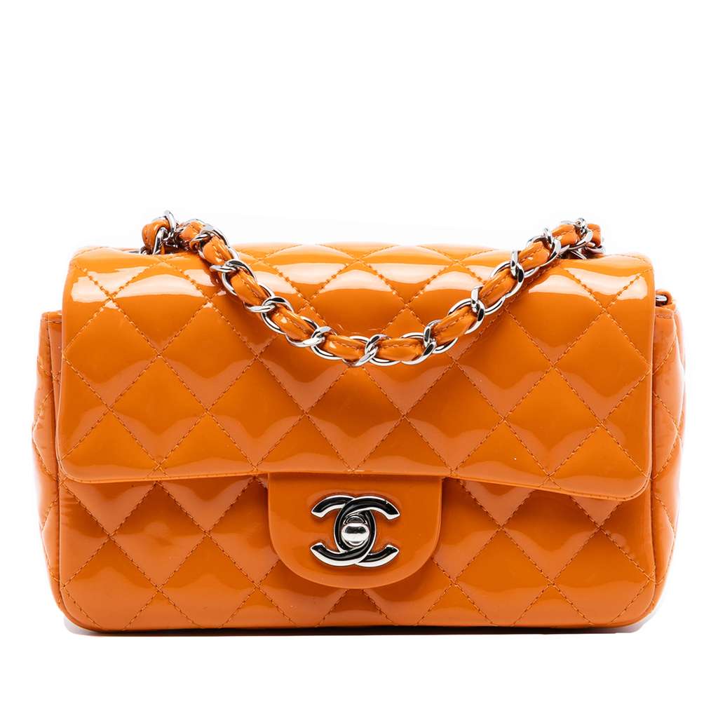 Chanel Mini Rectangular Classic Patent Single Flap