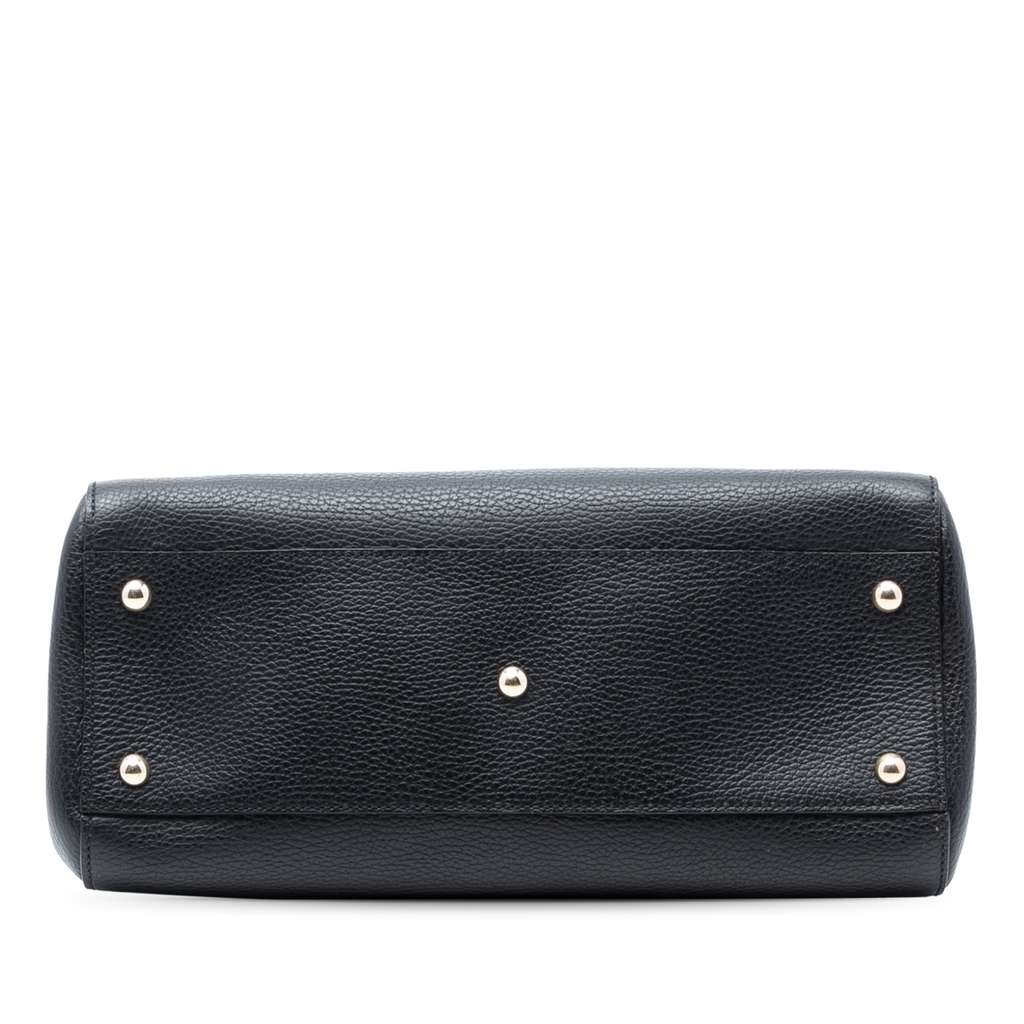 Gucci Calfskin Swing Top Handle Satchel - 3