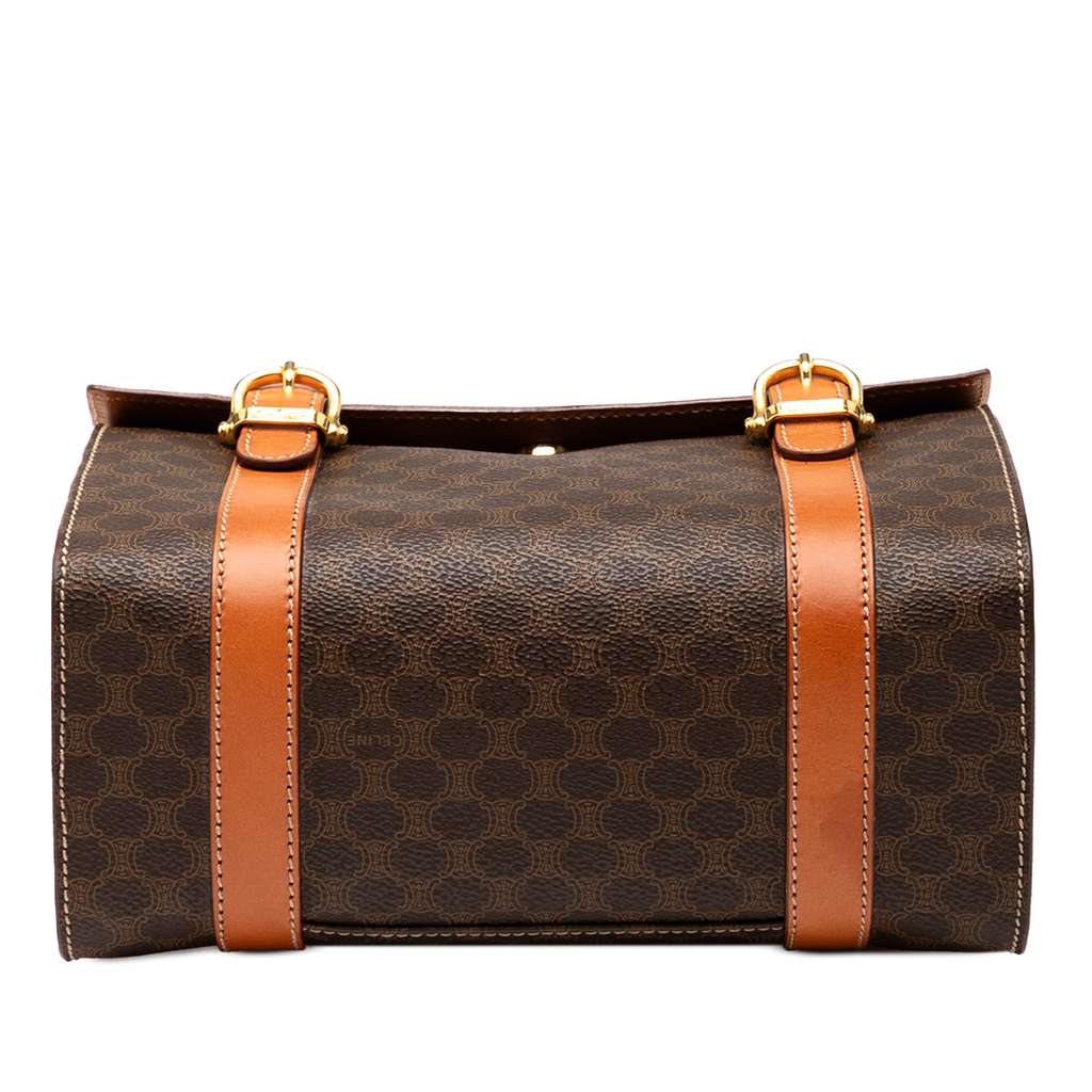 Celine Macadam Coated Canvas Triomphe Blason Handbag - 3