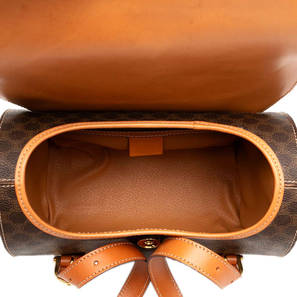 Celine Macadam Coated Canvas Triomphe Blason Handbag - 4