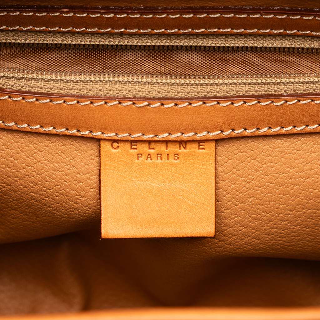 Celine Macadam Coated Canvas Triomphe Blason Handbag - 5