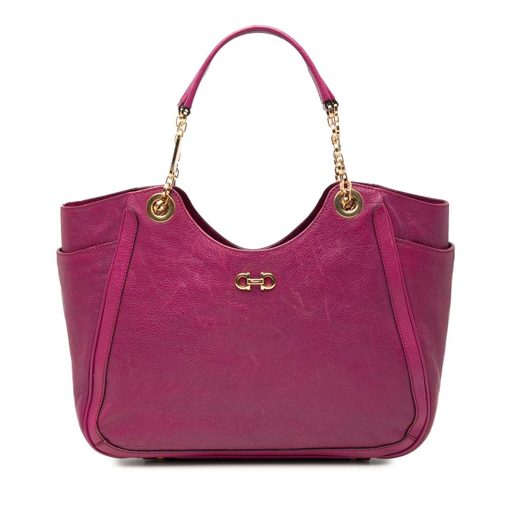 Salvatore Ferragamo Medium Leather Betulla Tote