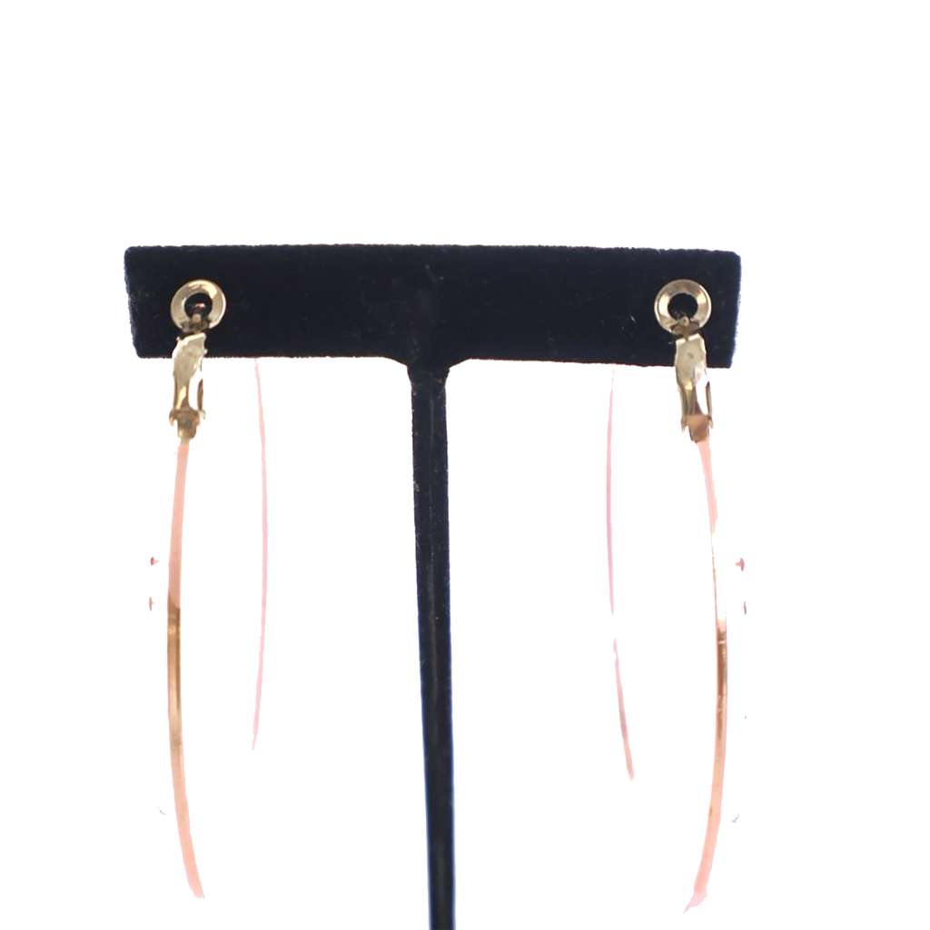 Chanel Acrylic Crystal Hoop Earrings - 2