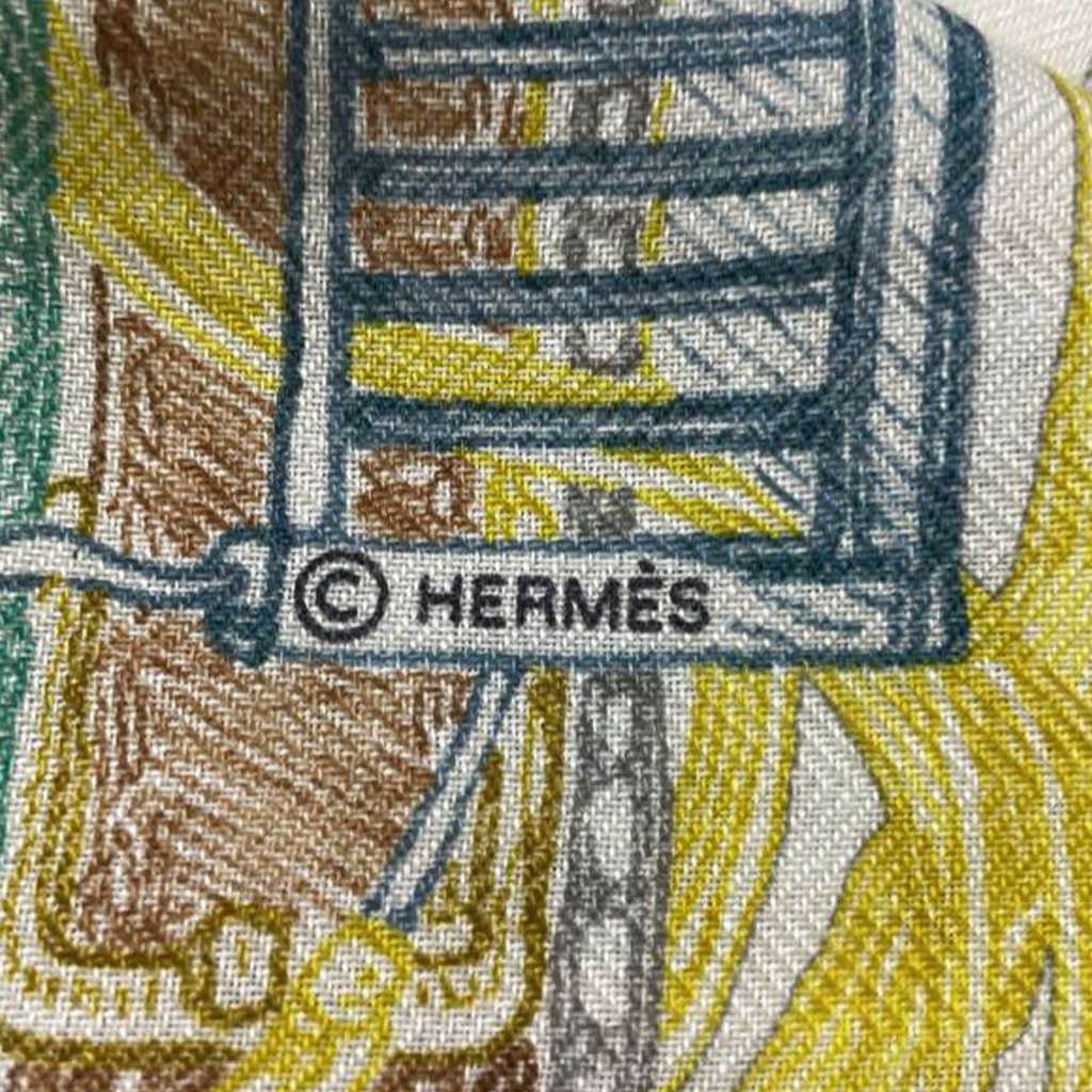 Hermès Le Monde d Hermes Cashmere Silk Shawl 140 - 3
