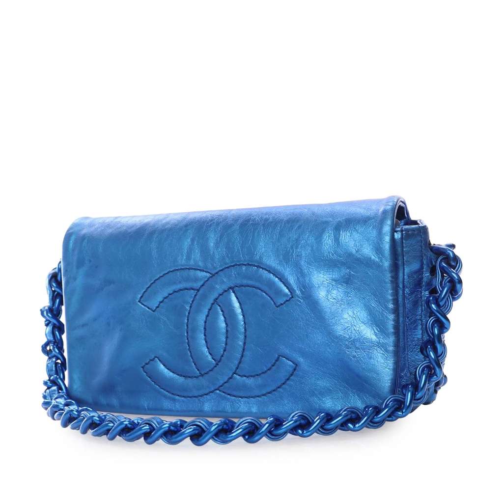 Chanel CC Metallic Calfskin Modern Chain Flap - 2