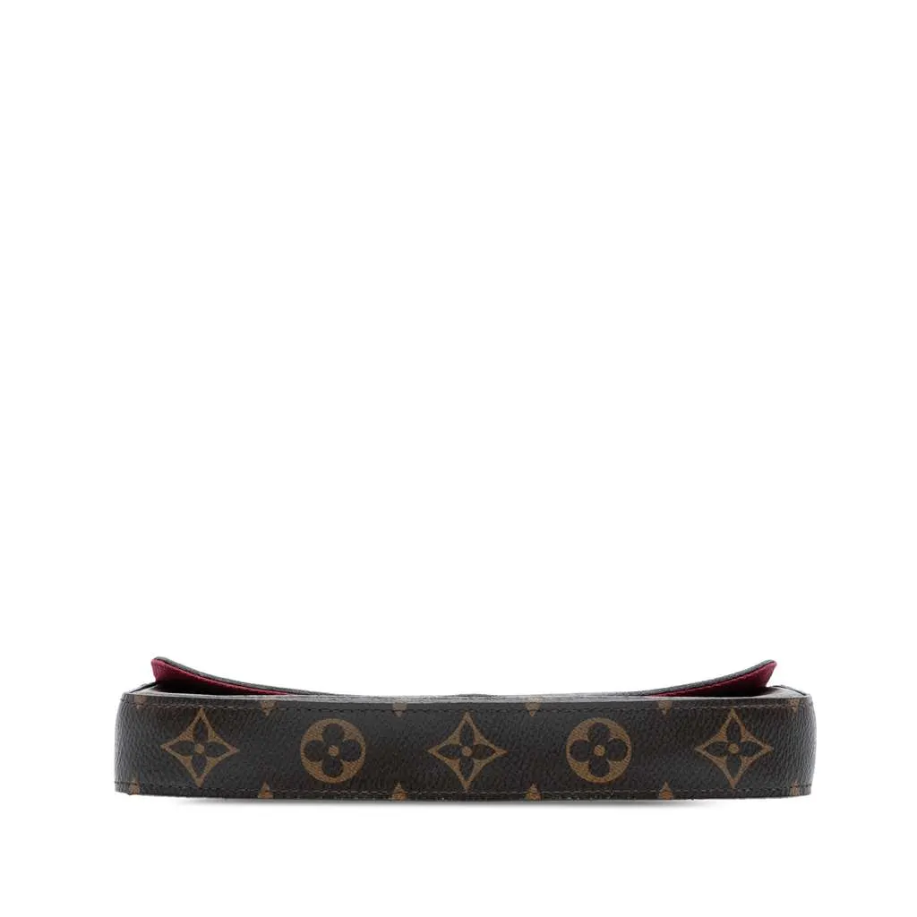 Louis Vuitton Monogram Pochette Felicie Brown Good - Inside View