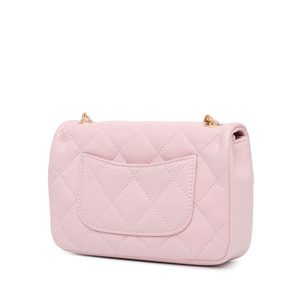 Chanel Mini Quilted Lambskin Heart Charms Flap - 2