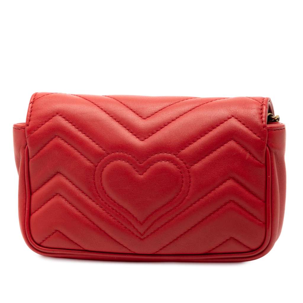 Gucci Mini GG Marmont Matelasse Leather Flap Crossbody - 2