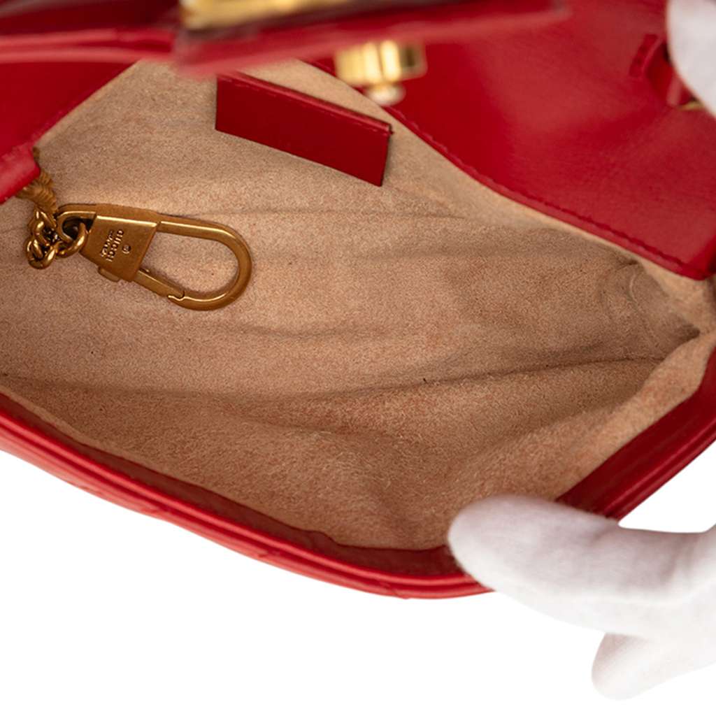 Gucci Mini GG Marmont Matelasse Leather Flap Crossbody - 4