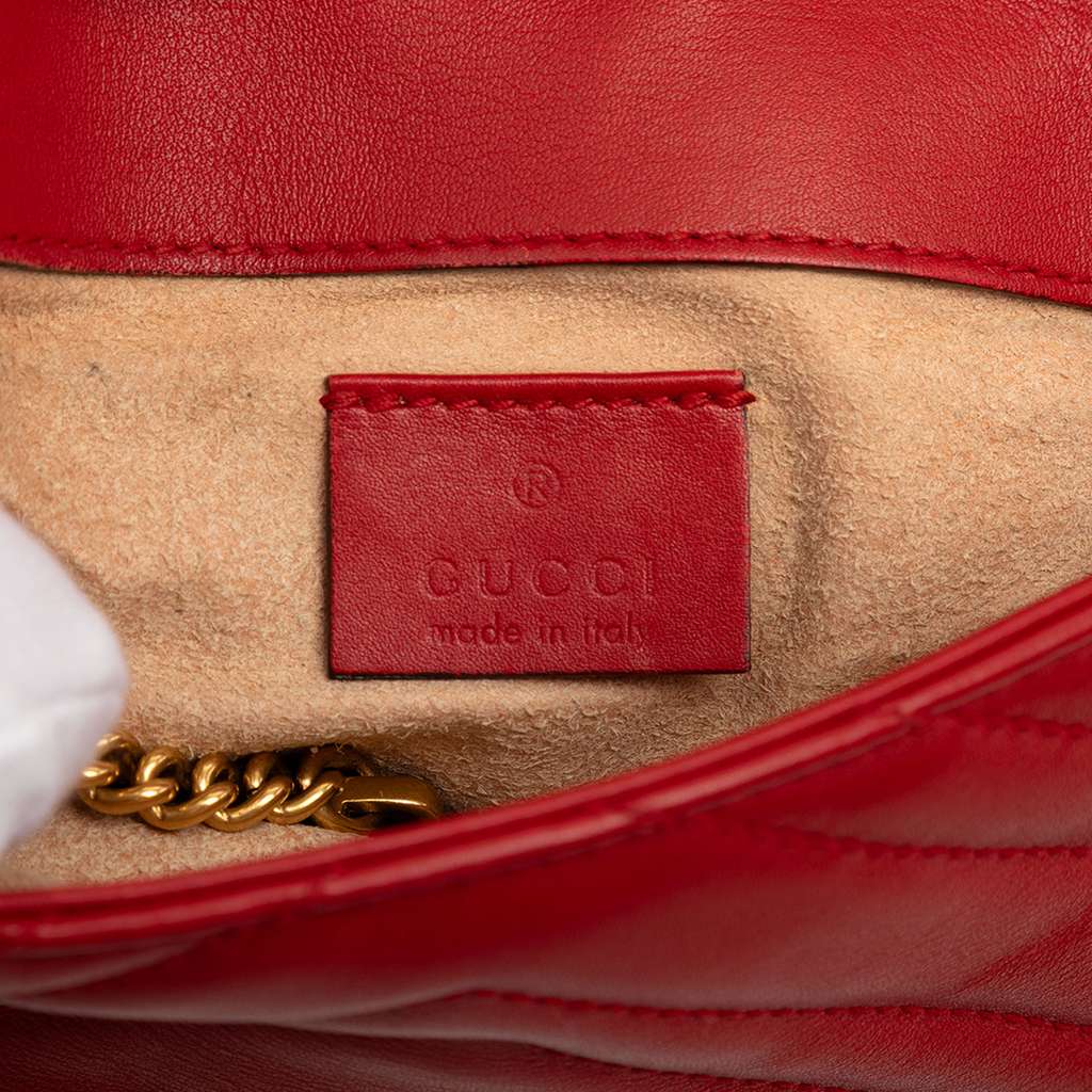 Gucci Mini GG Marmont Matelasse Leather Flap Crossbody - 5