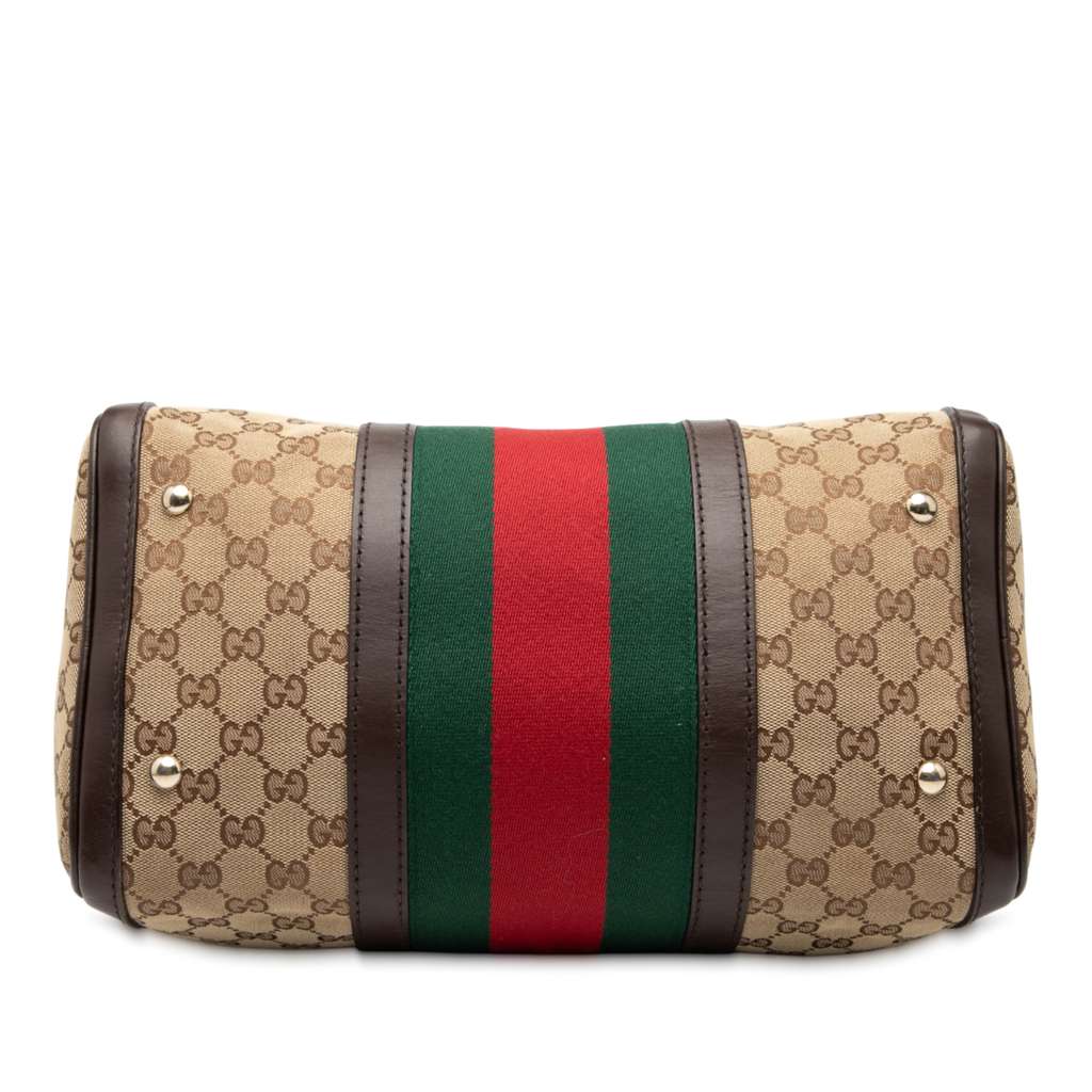 Gucci Medium GG Canvas Web Joy Boston Bag - 3