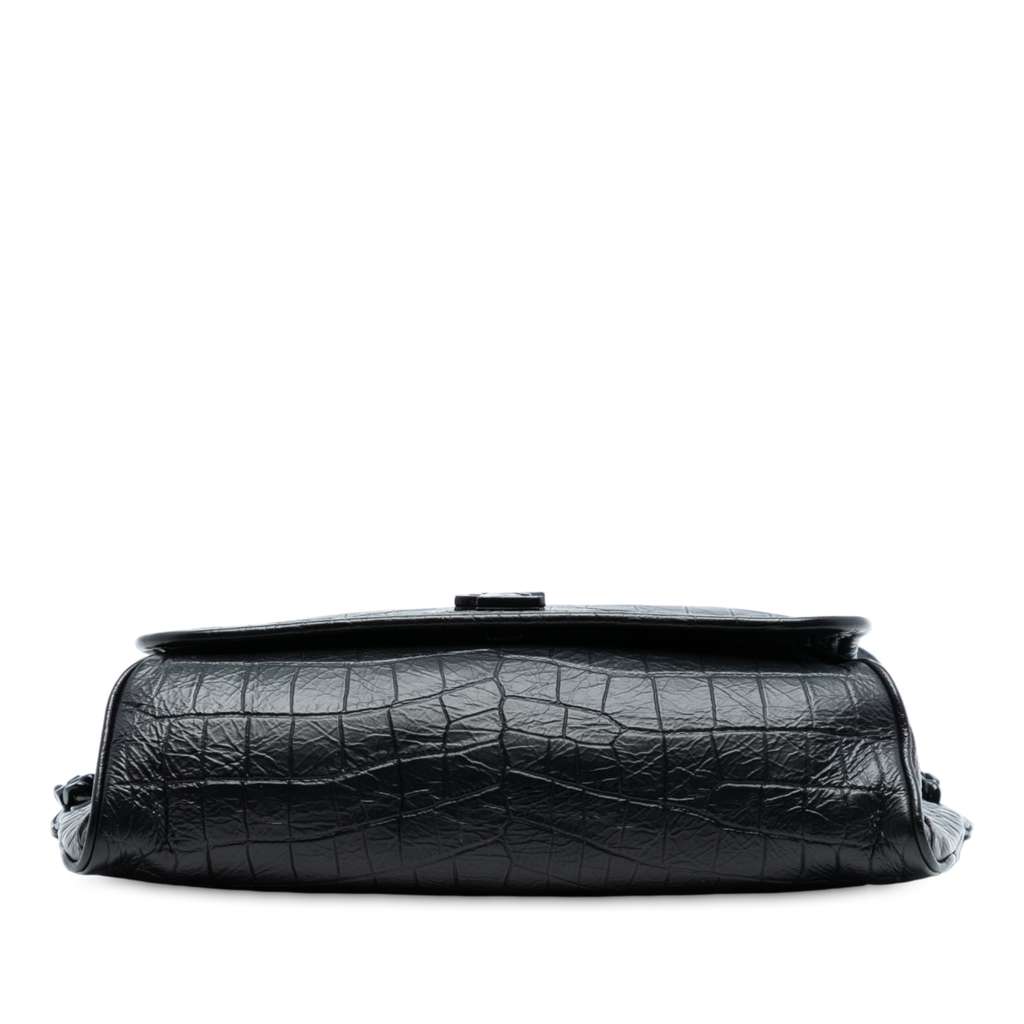 Saint Laurent Croc Embossed Leather Niki Belt Bag - 3
