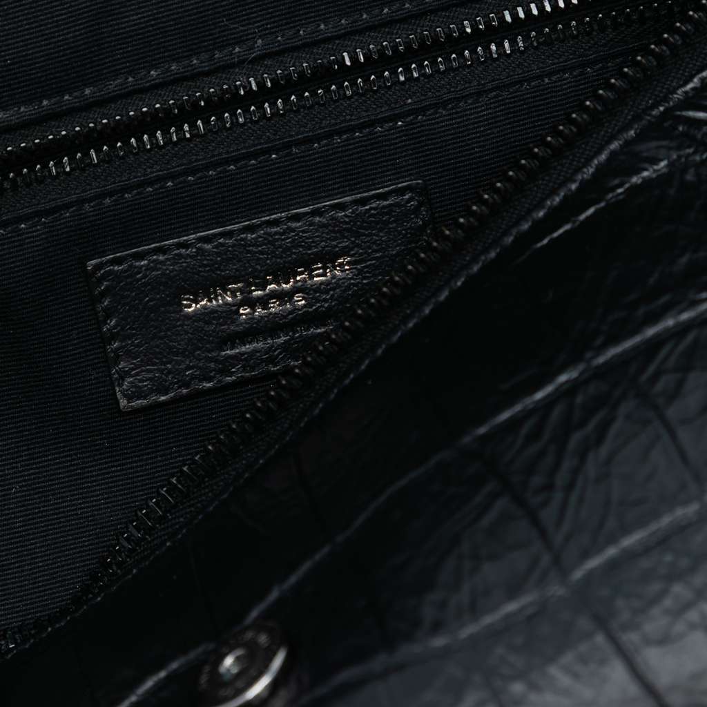 Saint Laurent Croc Embossed Leather Niki Belt Bag - 5