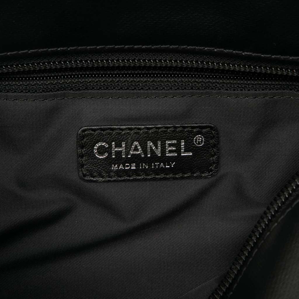 Chanel Small Quilted Coated Canvas Paris Biarritz Tote - 5