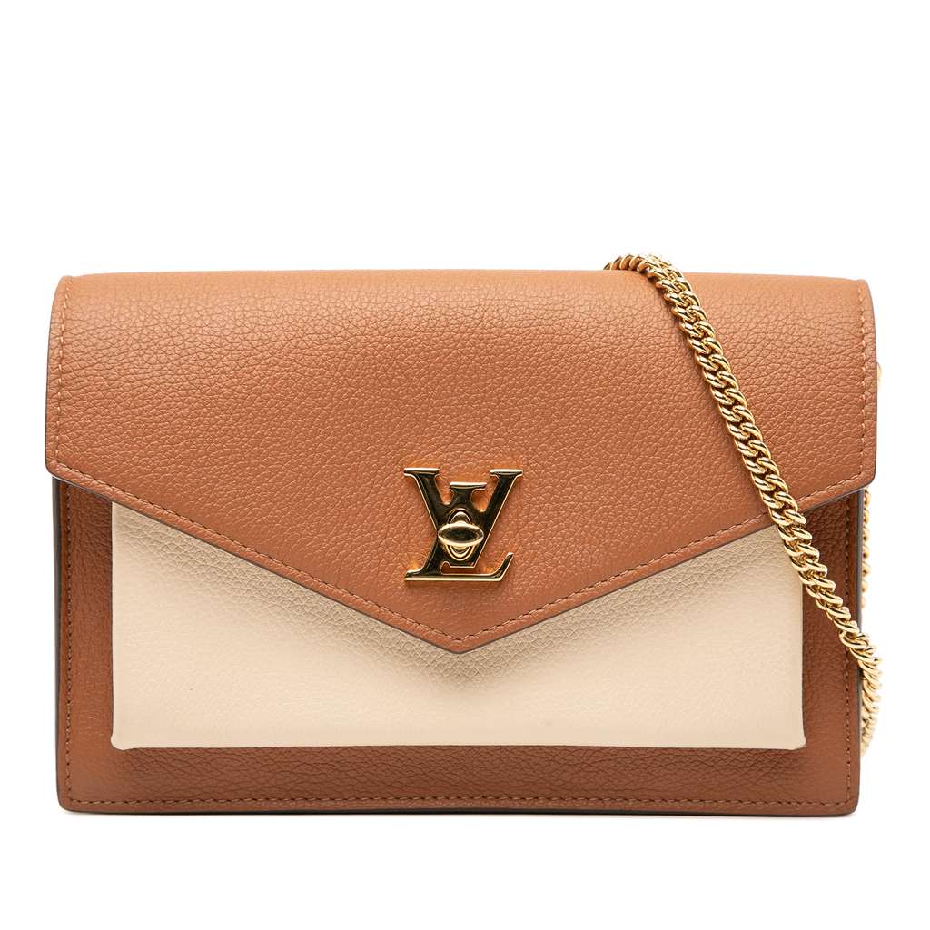 Louis Vuitton Bicolor Leather MyLockMe Chain Pochette