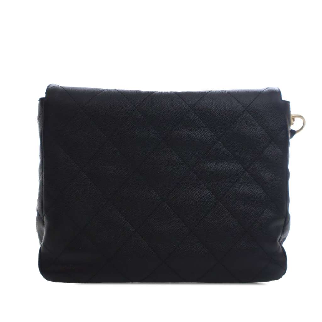 Chanel Quilted Caviar Supple Twins Hobo Bag - 4