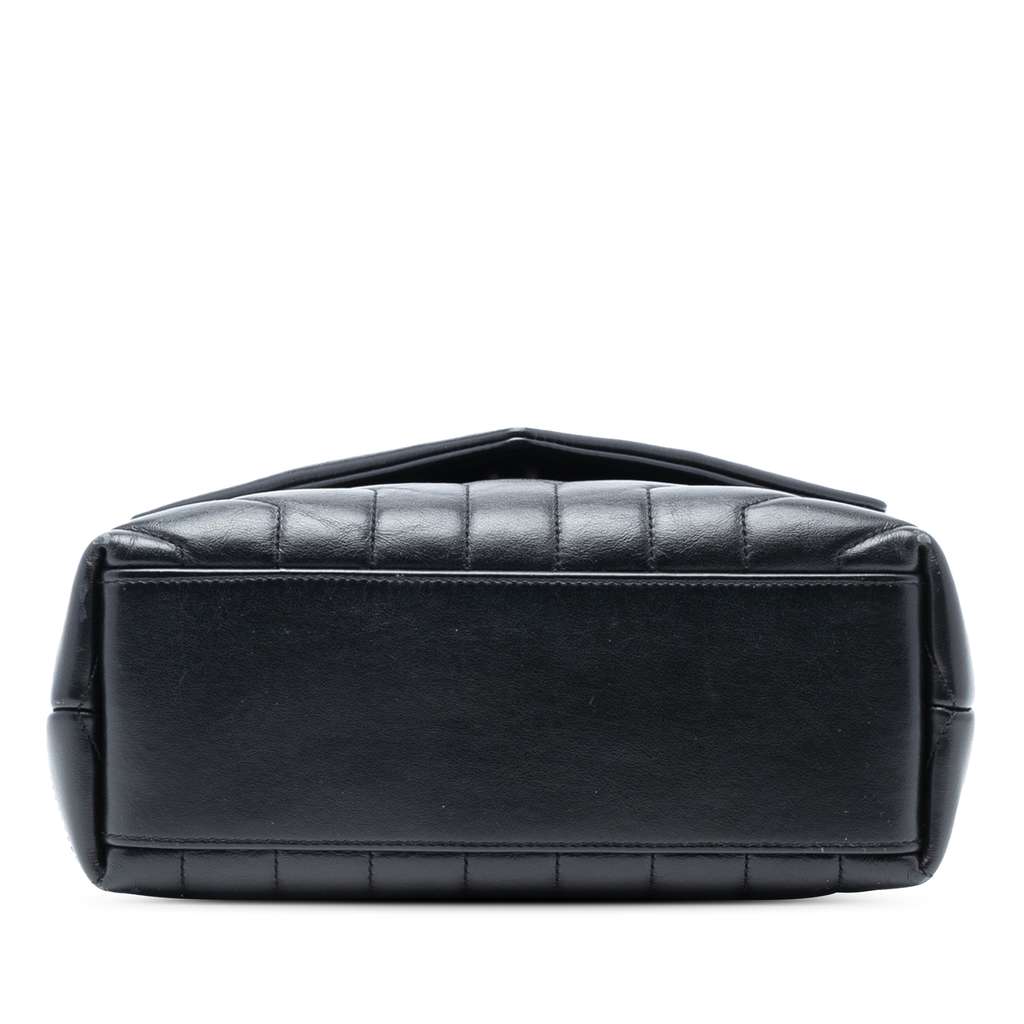 Saint Laurent Small Quilted Leather Monogram LouLou Shoulder Bag - 3