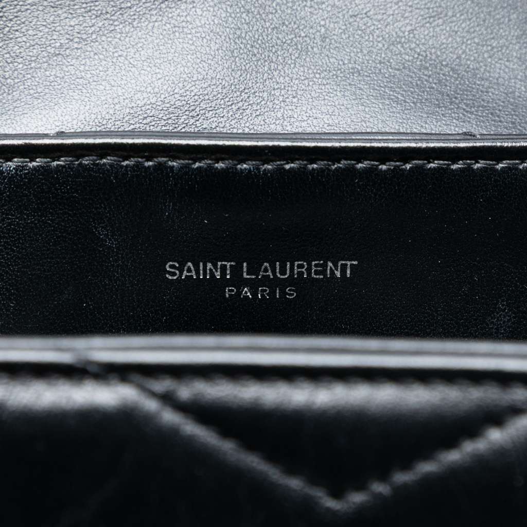 Saint Laurent Small Quilted Leather Monogram LouLou Shoulder Bag - 5