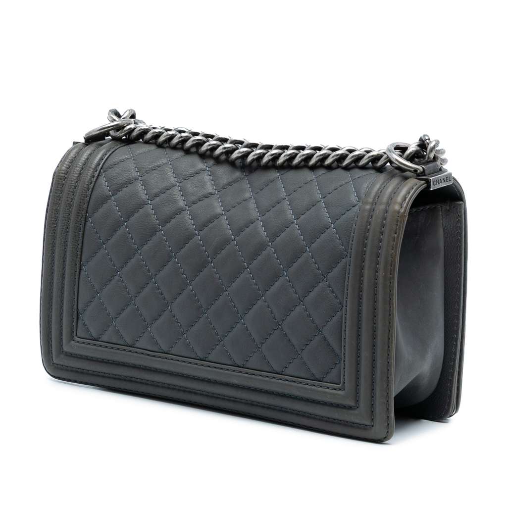 Chanel Paris Dallas Old Medium Quilted Calfskin Cowboy Boy Flap - 2