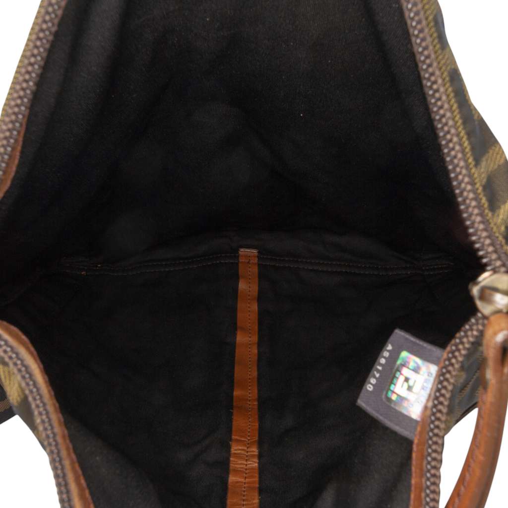 Fendi Zucca Canvas FF Flat Messenger Bag - 4