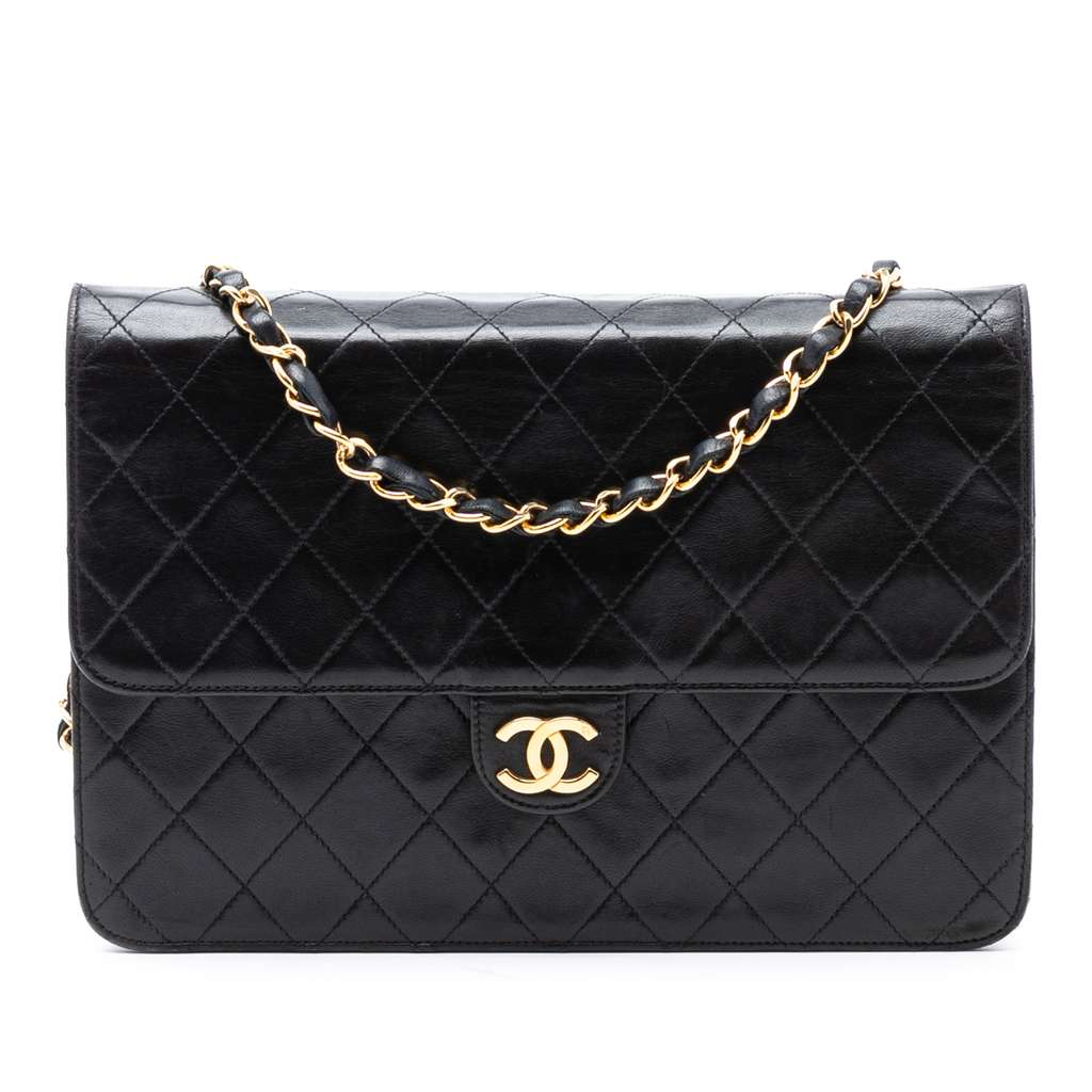 Chanel Medium CC Quilted Lambskin Single Flap