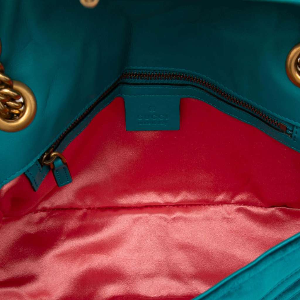 Gucci Medium GG Marmont Matelasse Velvet Shoulder Bag - 4
