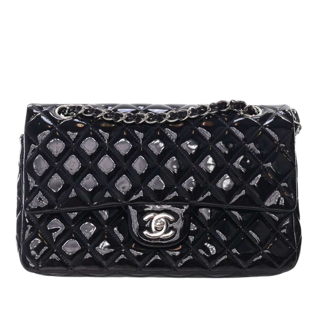 Chanel Medium Classic Patent Double Flap