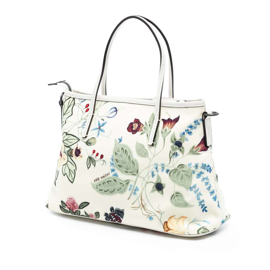 Gucci Small Canvas Flora Knight Convertible Tote - 2