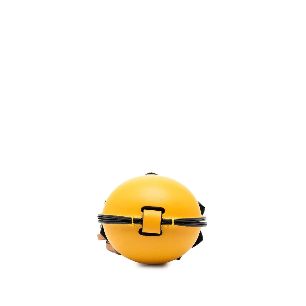 Loewe Mini Leather Lemon Pouch Yellow Leather Good - Inside View