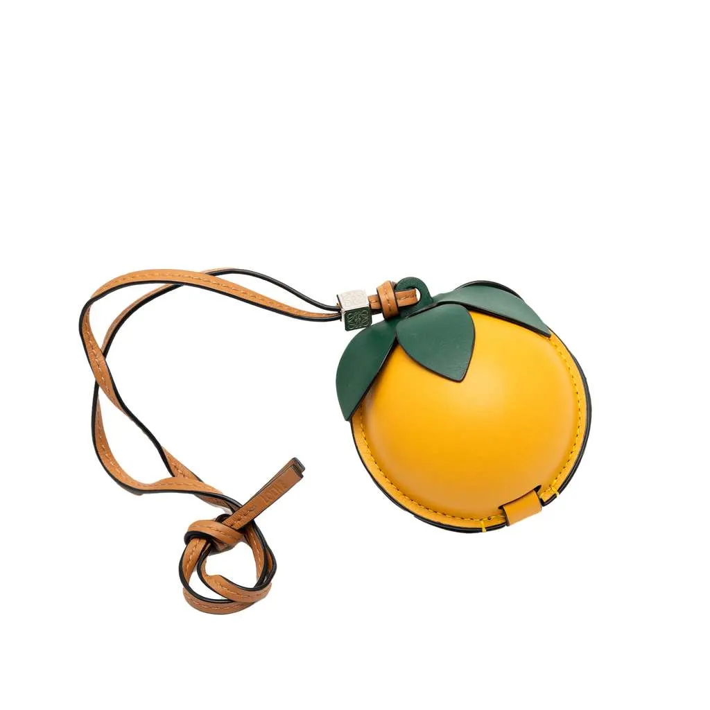 Loewe Mini Leather Lemon Pouch Yellow Leather Good - Box View