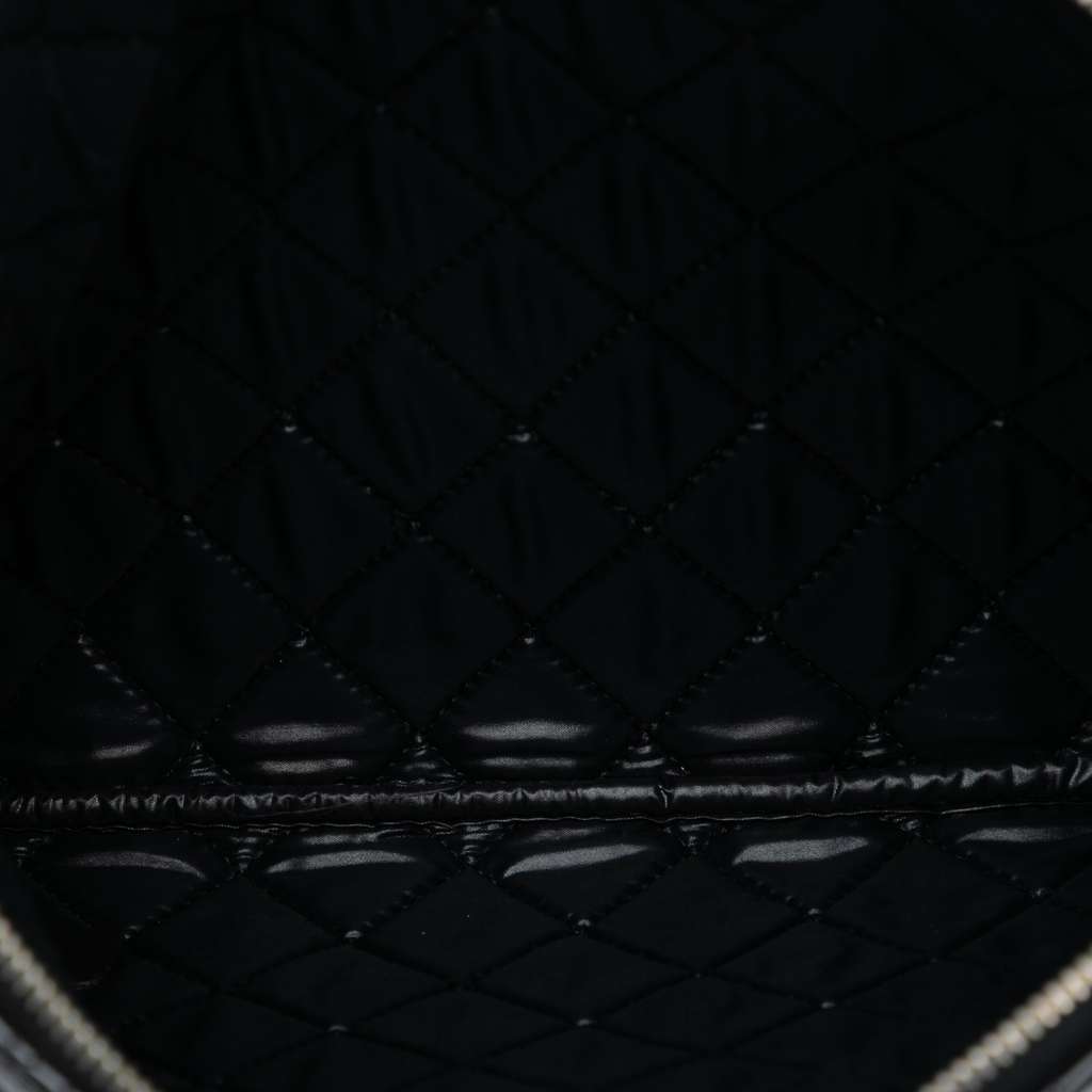 Chanel Medium Quilted Patent Double Stitch O Case Clutch - 4