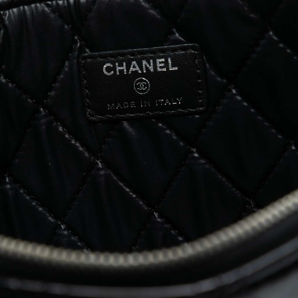 Chanel Medium Quilted Patent Double Stitch O Case Clutch - 5