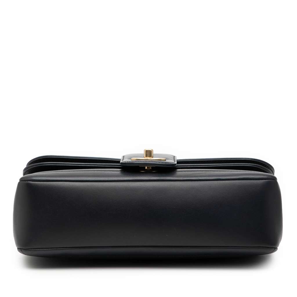 Chanel CC Horizontal Quilted Lambskin Double Flap - 3